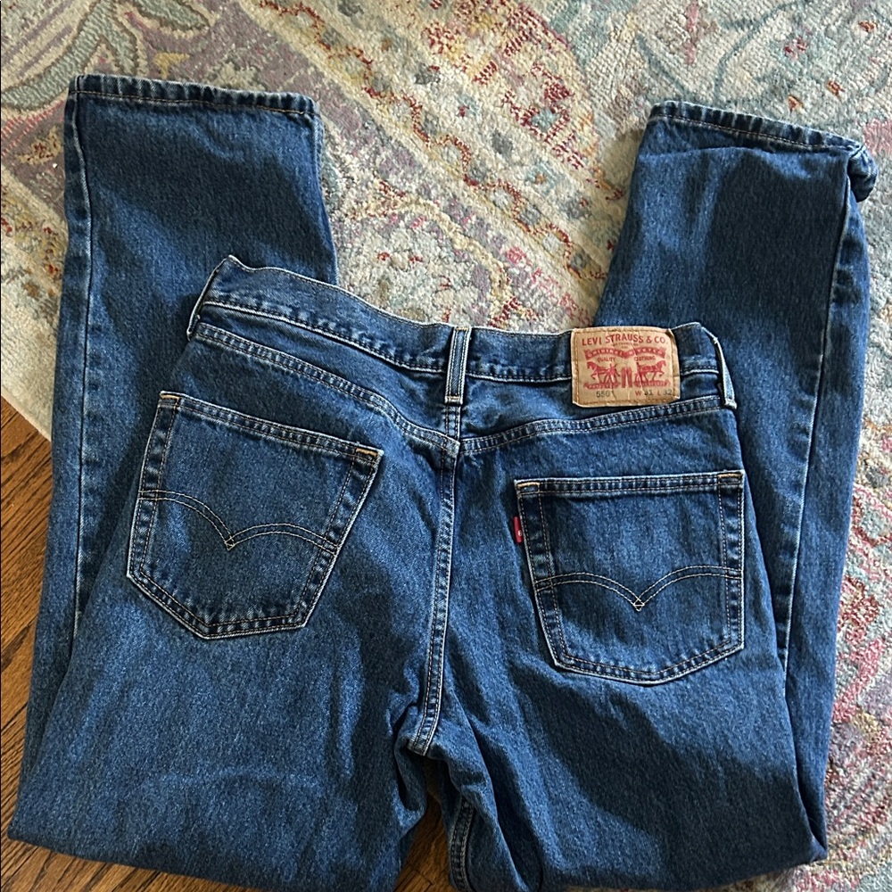 Levi's Indigo Blue Classic Straight Jeans